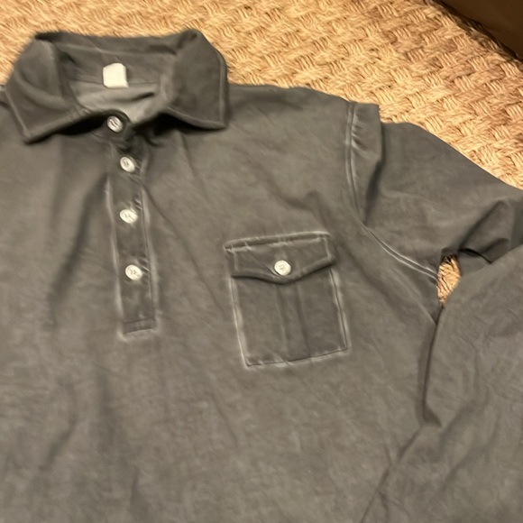 Cafe Paco LS Polo Shirt In Black
BY DUNE size large - Picture 3 of 7